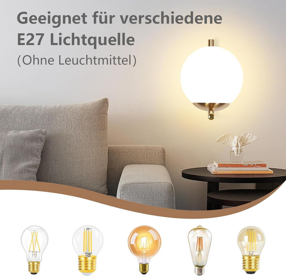 WANDLEUCHTE Ryxoh 20.0/15.0/22.0 cm - Goldfarben, Metall (20/15/22cm) - ZMH