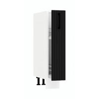 APOTHEKERSCHRANK D15CARGO - KENDRO - Elegante Stauraum Idee - Schwarz, Holz/Metall (15/82/52.4cm) - ROYAL24_MARKT