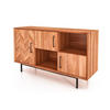 KOMMODE BREIT LEON Kernbuche - Kernbuche, Holz (144/80/45cm) - byoak