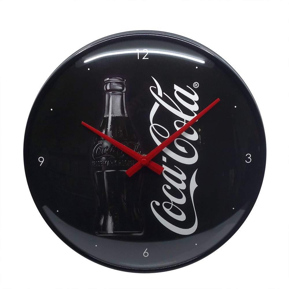 WANDUHR 31 cm Coca-Cola Sign Of Good Taste - Schwarz, Metall (31/31/5cm) - Nostalgic-Art
