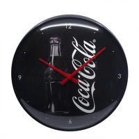 WANDUHR 31 cm Coca-Cola Sign Of Good Taste - Schwarz, Metall (31/31/5cm) - Nostalgic-Art