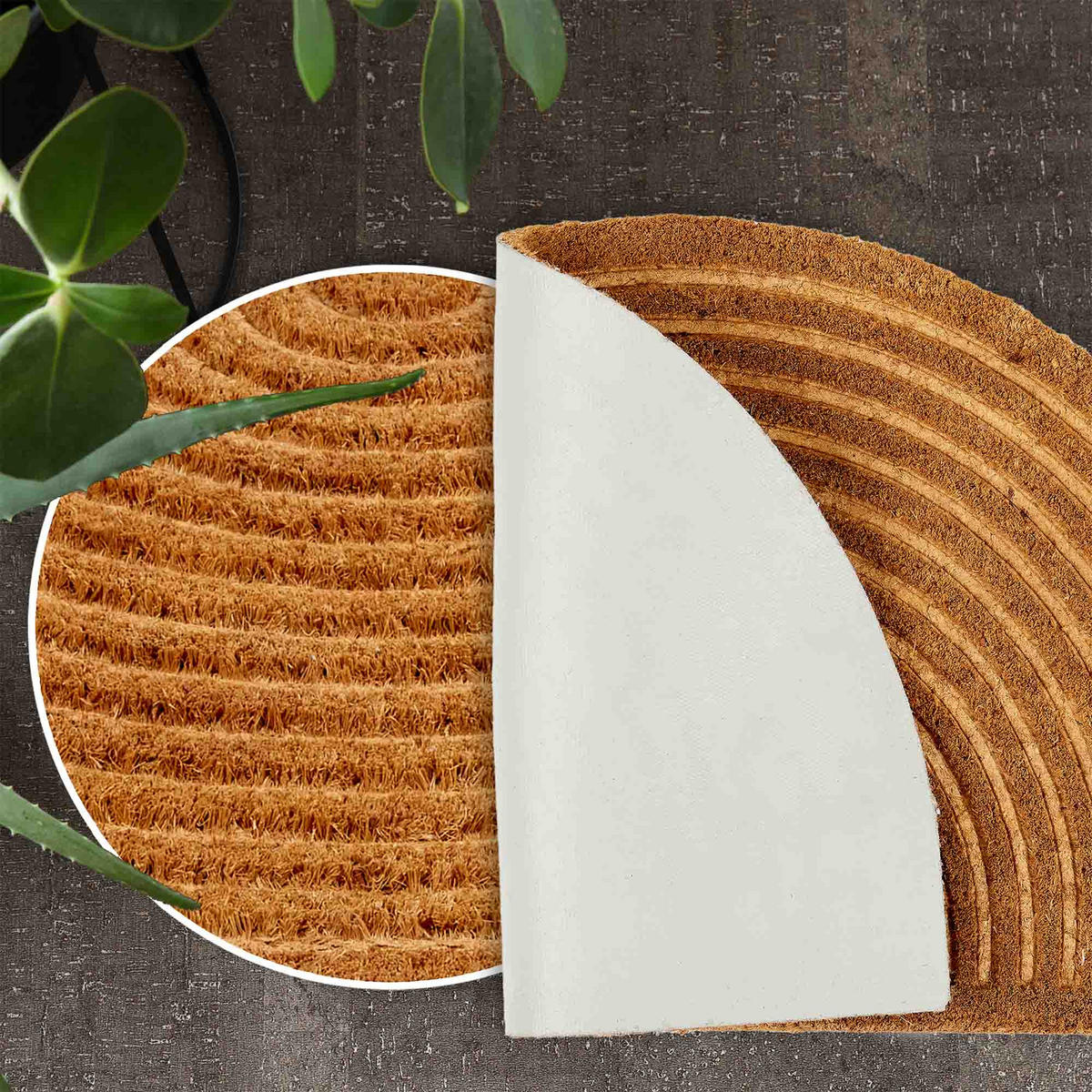 FUSSMATTE COCO SHAPE - Hellbraun, Textil (45/75cm) - Astra