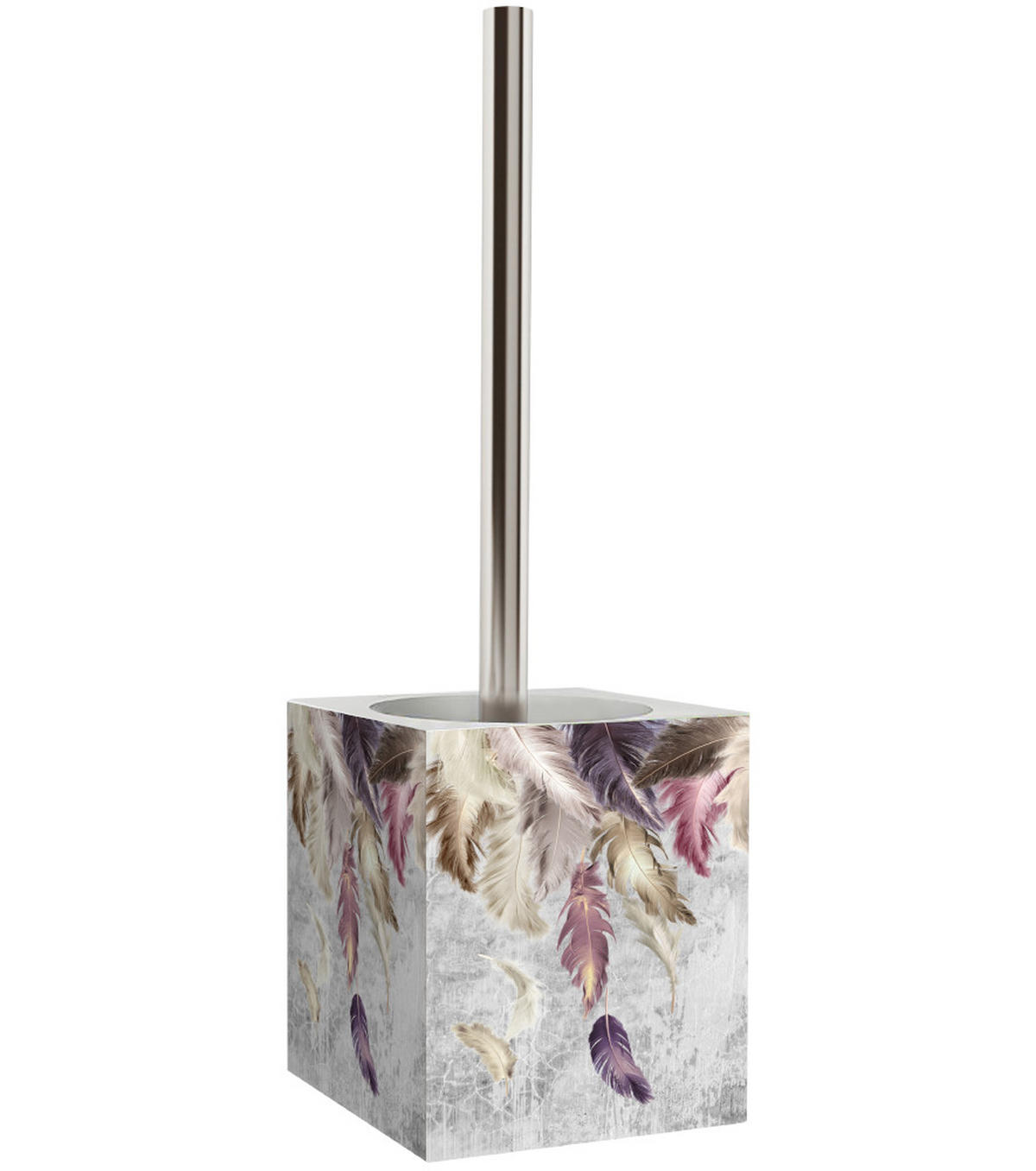 WC-BÜRSTE Federn - Lila, Kunststoff (10/37/10cm) - Sanilo