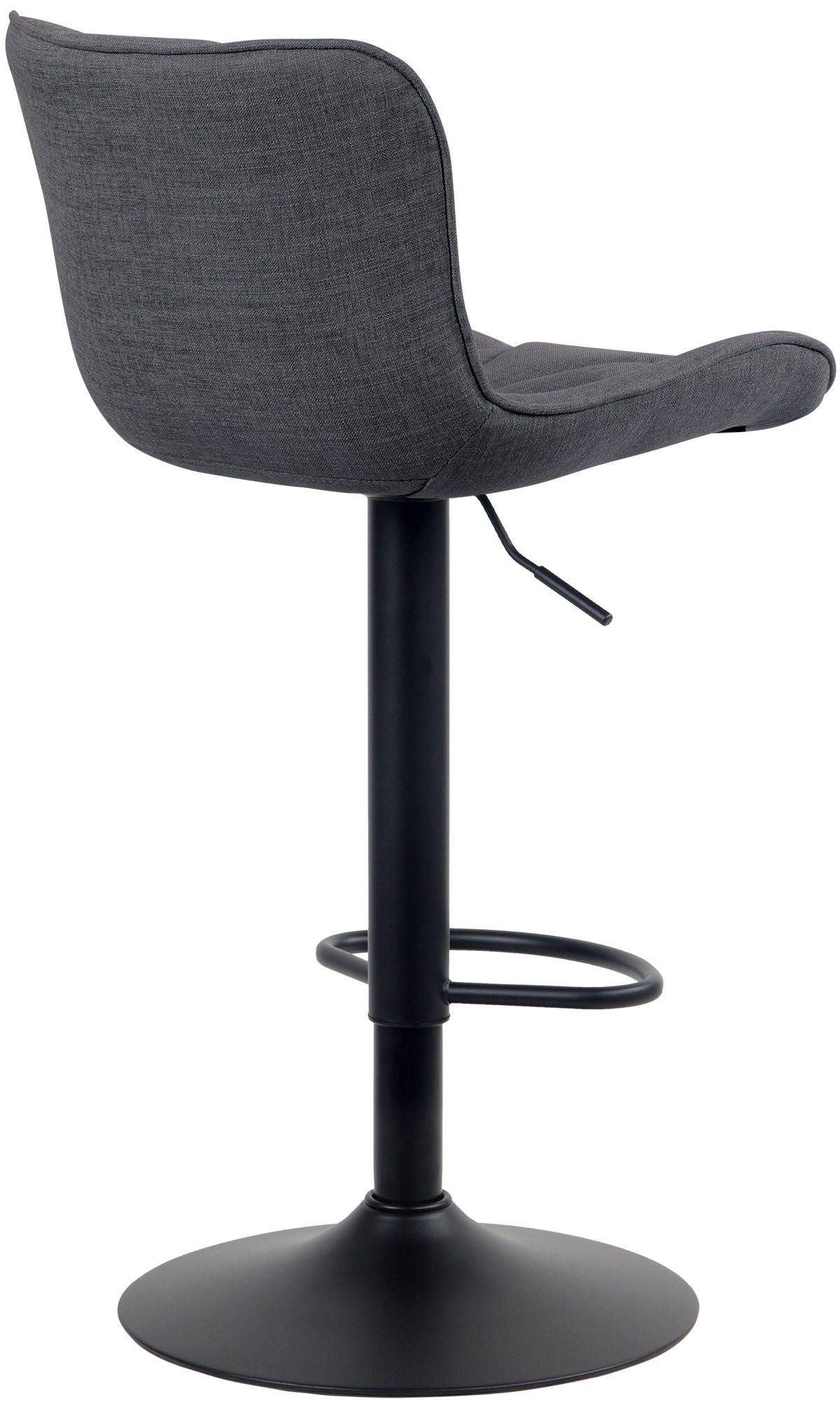 BARHOCKER Stoff schwarz - Schwarz, Textil/Metall (48/83/54cm) - CLP