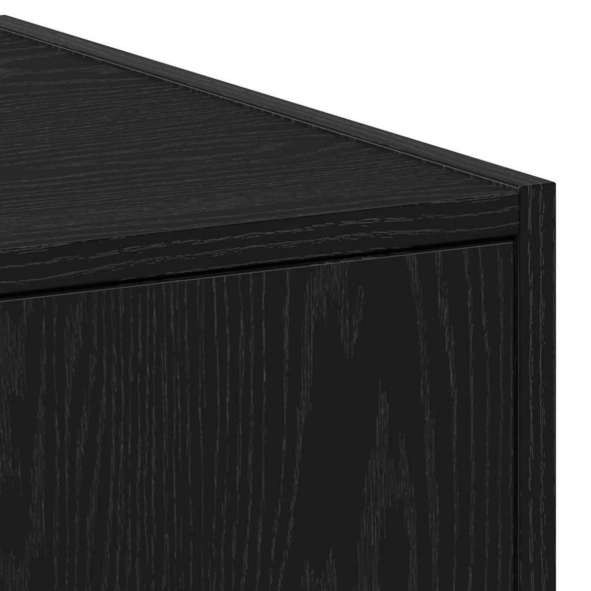 APOTHEKERSCHRANK -Muster -Muster 30/41/174,5 Cm - Schwarz, Holzwerkstoff (41/174.5/30cm) - vidaXL