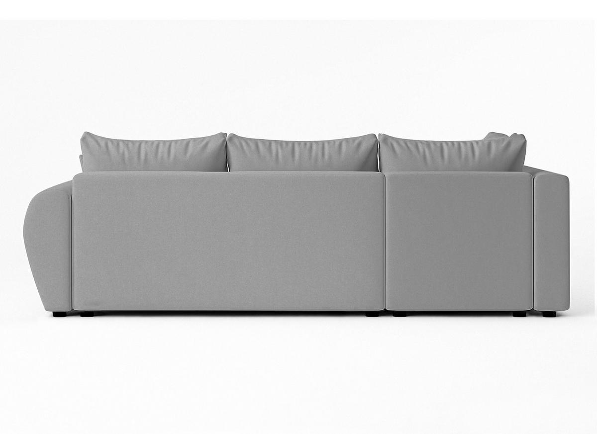 ECKSOFA L Form Malatya MAX Hellgrau 246/145/80 cm stilvolle mit Schlaffunktion L - Hellgrau/Schwarz, Kunststoff/Textil (175/235cm) - AX Living