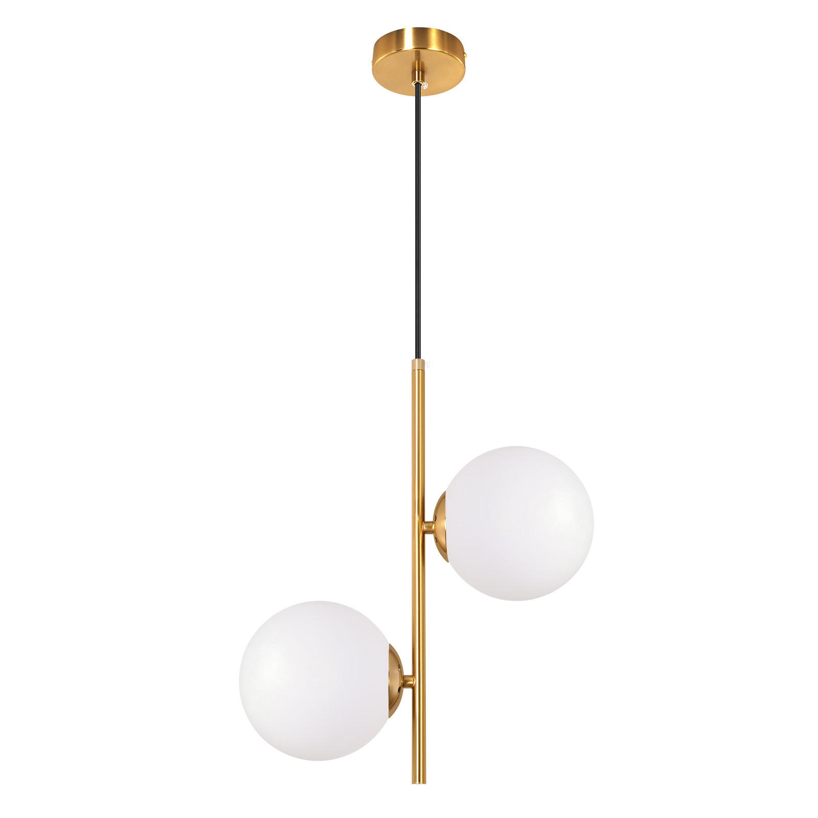 ZMH Pendelleuchte Gold, Weiß 15x150x34.5 cm