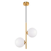 PENDELLEUCHTE Evvin 34.5/15/150 cm - Goldfarben/Weiß, Glas/Metall (34.5/15/150cm) - ZMH