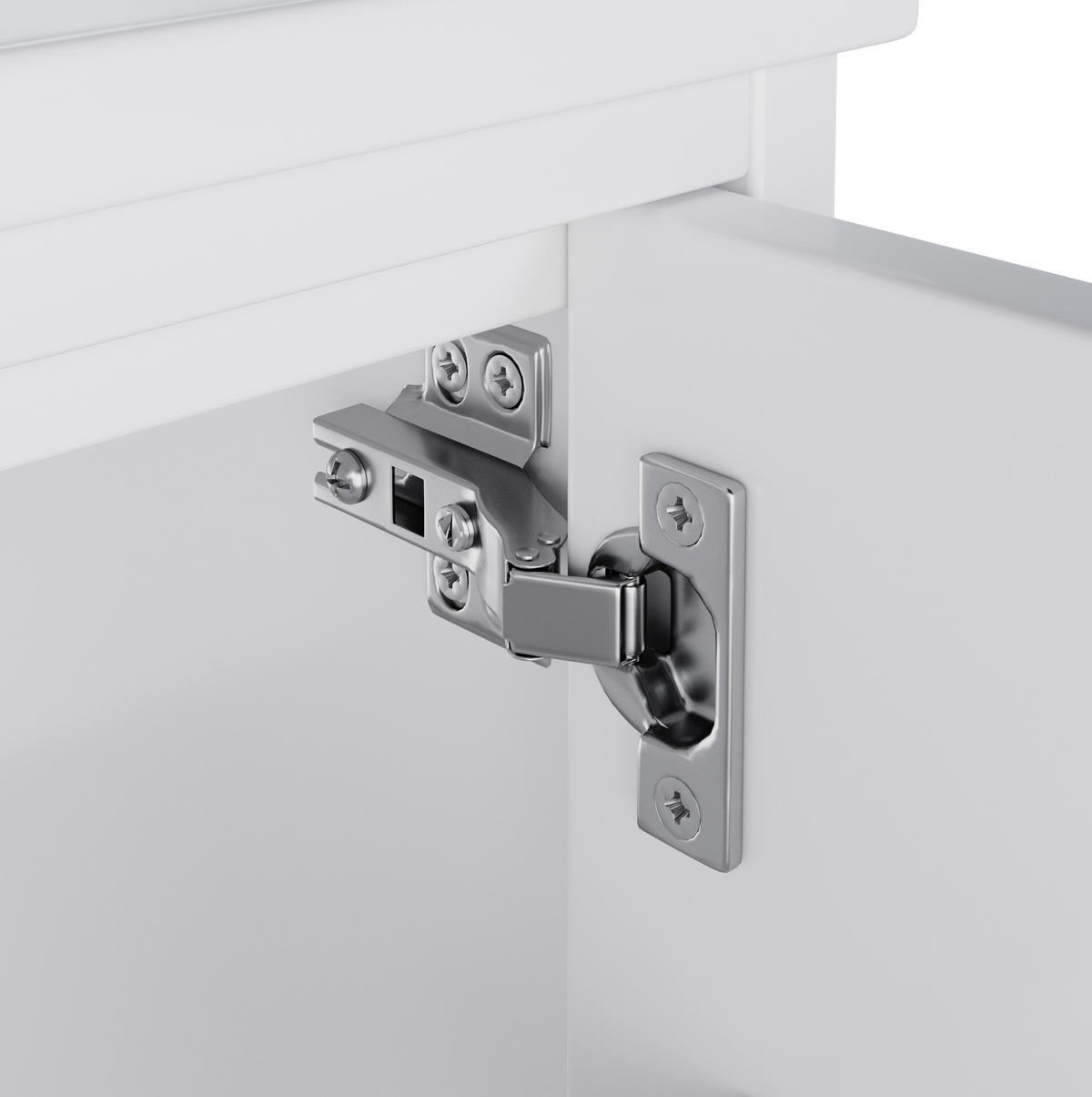 WASCHTISCHKOMBI 76/46/51 cm aus Keramik und MDF mit LED-Radarsensor-Beleuchtung - Weiß, Holzwerkstoff (76/51/46cm) - OKMYHOME