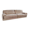 SOFA CINE Braun Cord - Dunkelbraun/Schwarz, Kunststoff/Textil (284/84/106cm) - KAWOLA