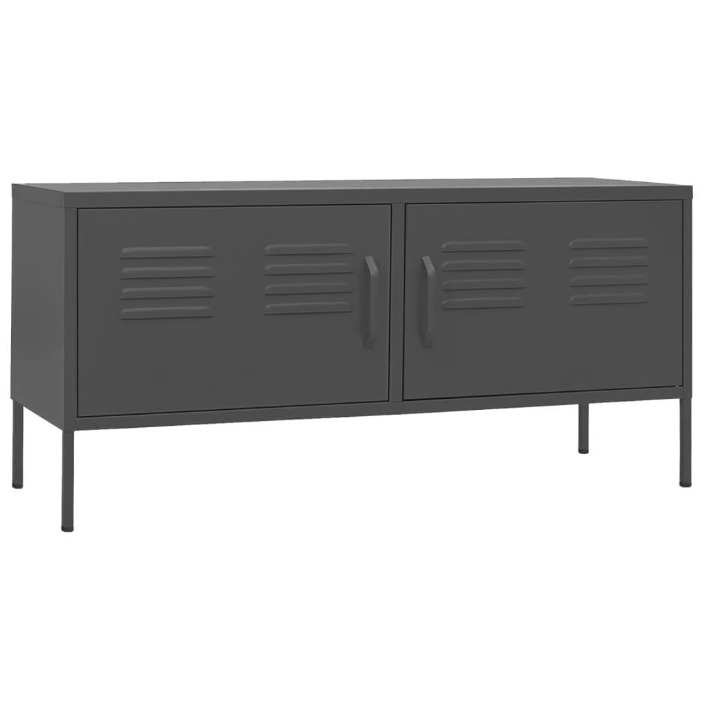 TV-SCHRANK Anthrazit 105/35/50 Cm Stahl - Anthrazit, Metall (105/50/35cm) - vidaXL