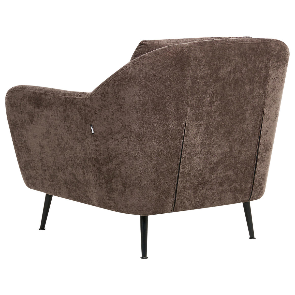 SESSEL Chenillegewebe Dunkelbraun Eiby - Dunkelbraun, Textil (84/80/90cm) - Beliani