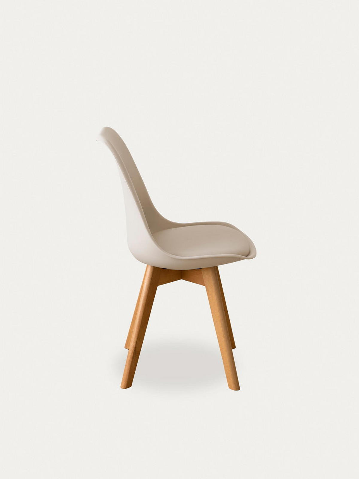 STUHL Scandinavian Beige 49 cm x 82 cm - Beige, Kunststoff (49/82/51cm) - Kenay Home