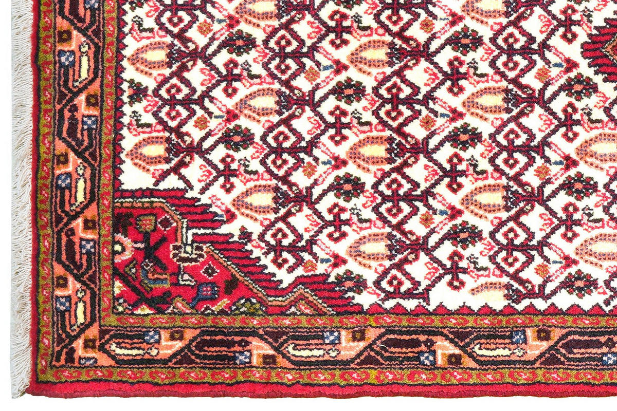 ORIENTTEPPICH handgeknüpft Assadabad Beige 193/78 cm Schurwolle - Beige, Textil (78/193cm) - Looma