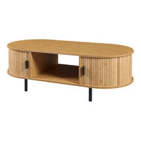 COUCHTISCH Tvedestrand 120/55/40 cm - Schwarz/Naturfarben, Holzwerkstoff/Metall (55/120/40cm) - [en.casa]