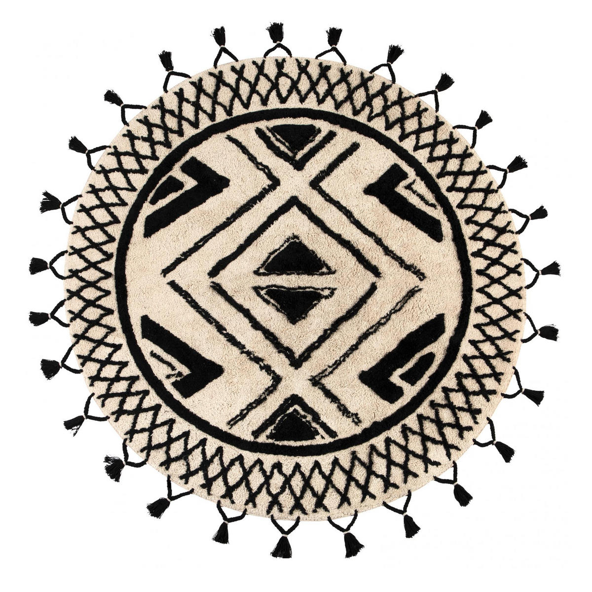 TEPPICH Sami umbra diameter 160 cm - Grau, Textil (160/160cm) - Vivaraise