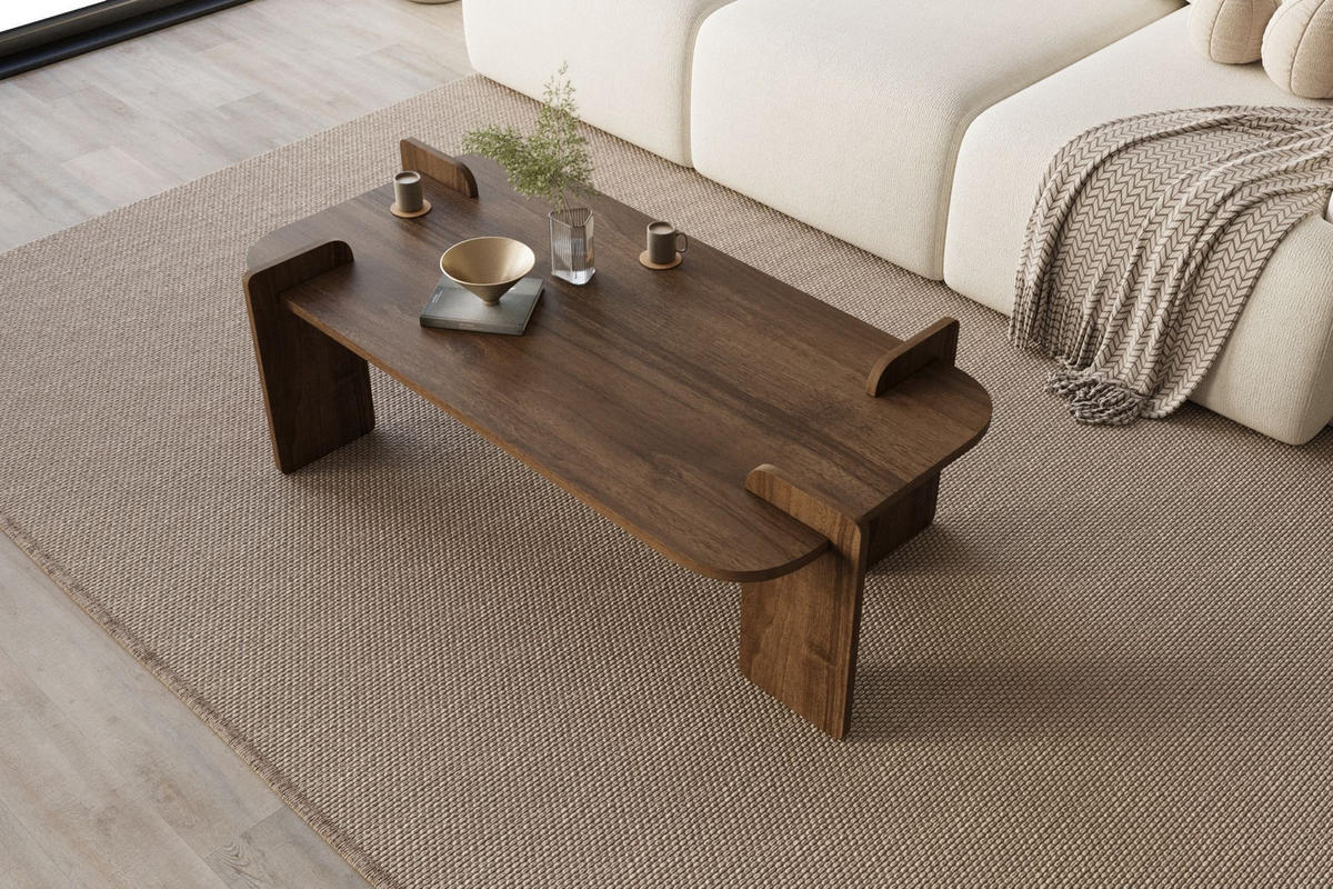 COUCHTISCH lovge Braun - Braun, Holz (120/60/35cm) - Habitat Garten
