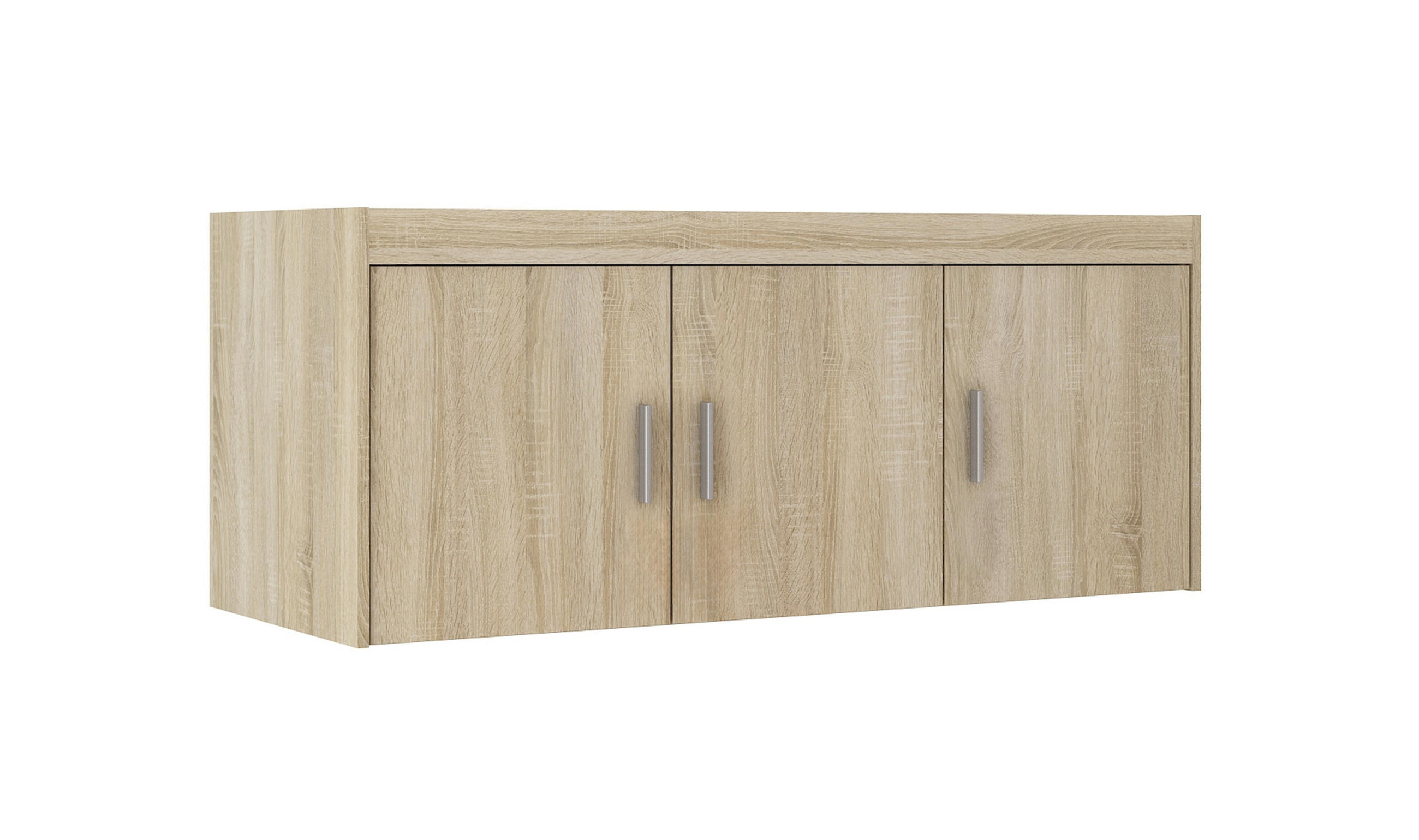 AUFSATZSCHRANK Storicos Sonoma Eiche 133/55,5/53 cm - 3T Modern - Beige, Holzwerkstoff/Kunststoff (133/55/53cm) - AX Living