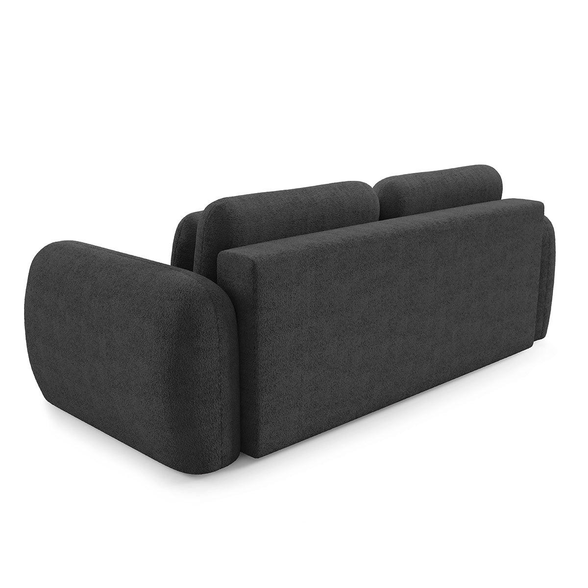 SOFA Cesar 3 Sitzplätze Dunkelgrau - Grau, Holz (266/95/110cm) - Petits-meubles