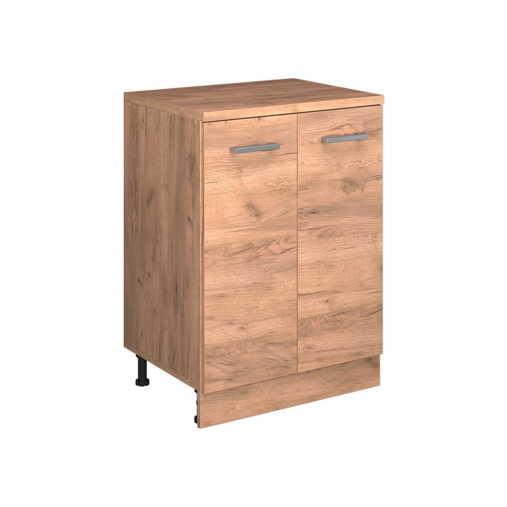 KÖKSSKÅP FÖR SLUTTANDE TAK R-Line, Goldkraft ek, 60 cm utan lutning med 2 dörrar Honungsek, Honungsek 83.8/60/46 cm