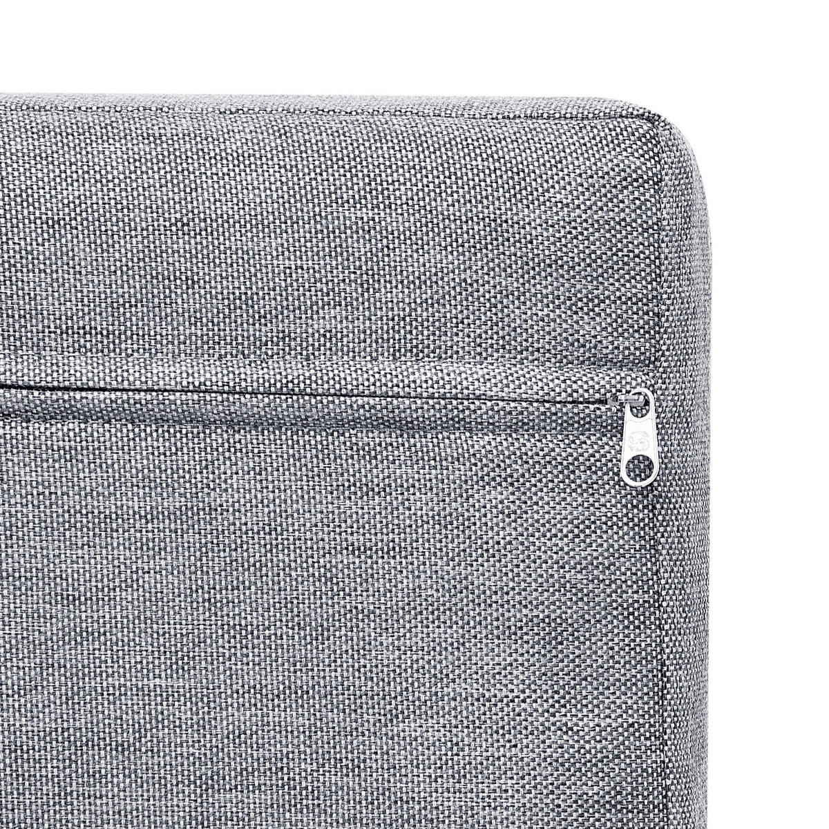 OUTDOOR-KISSENBEZUG-SET Grau Sano - Grau, Textil (76/76cm) - Beliani