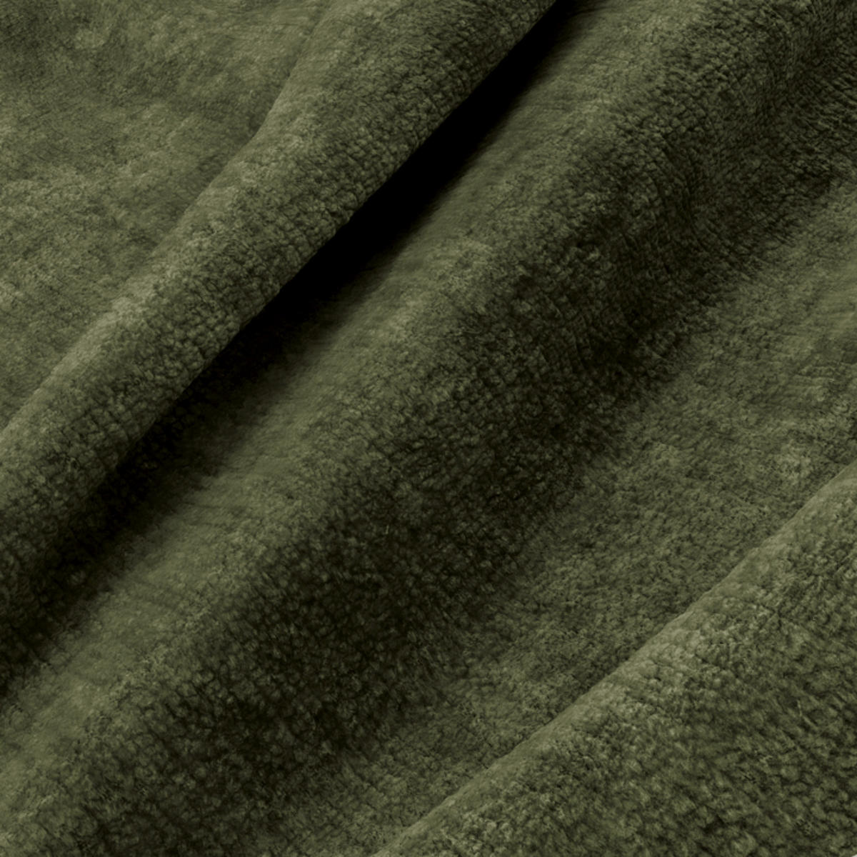 SOFA SEVEN Geprägter Samt Vintage-Grün 162cm - Dunkelgrün/Grün, Textil (162/77/98cm) - Premium Interiors