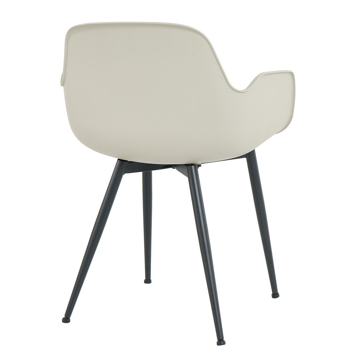 ESSZIMMERSTUHL - 2er-Set - Schwarz/Grau, Kunststoff/Metall (55/79/54cm) - home24