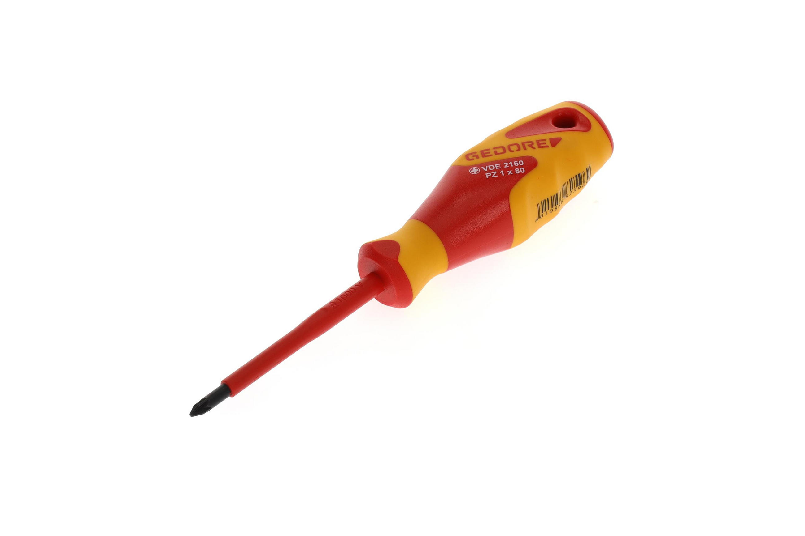 VDE 2160 PZ 1 VDE-SCHRAUBENDREHER KREUZSCHLITZ PZ 1 - Multicolor, Kunststoff/Metall (10/23cm) - Gedore