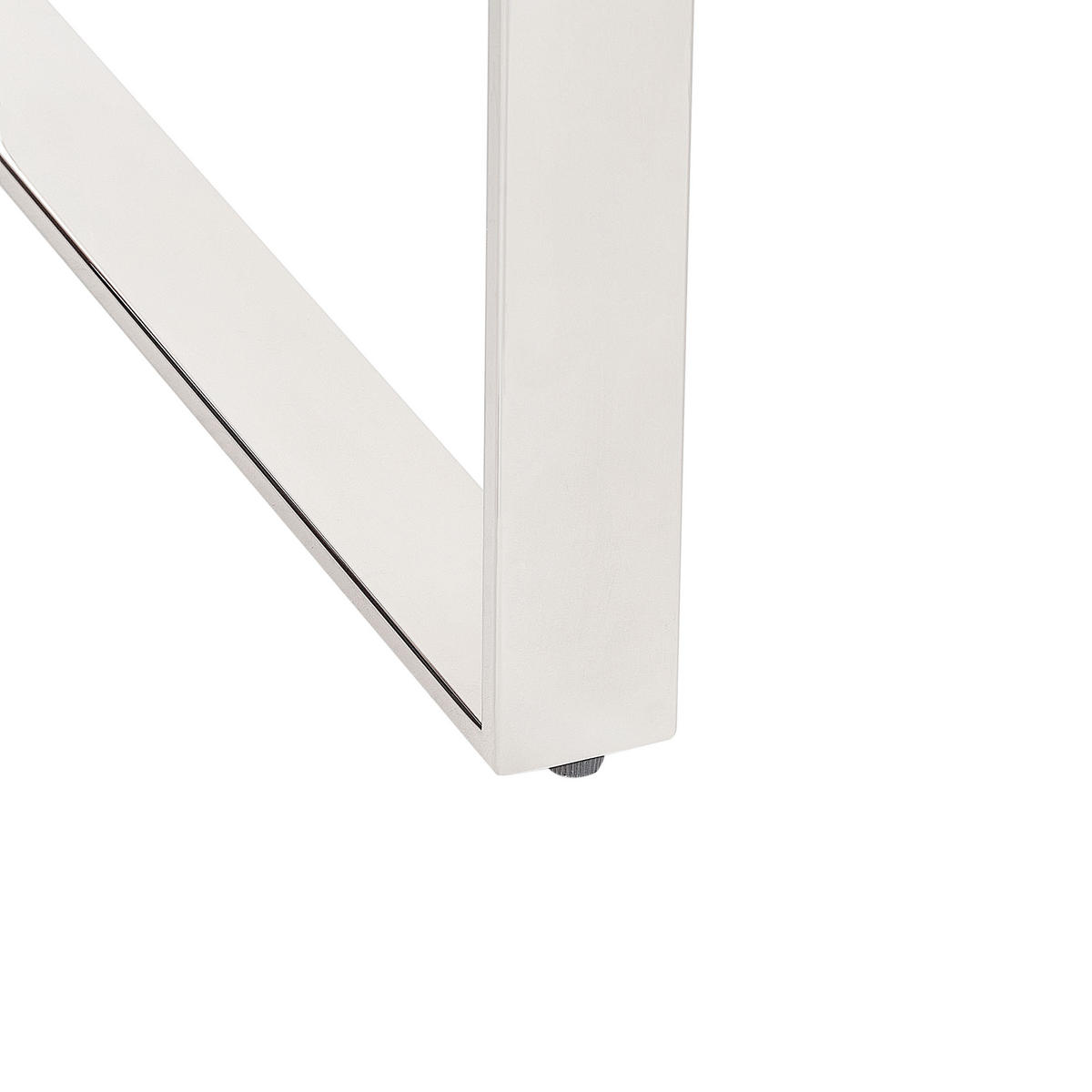 KONSOLENTISCH mit Glasplatte Silber Tilon - Transparent/Silberfarben, Glas (40/120/75cm) - Beliani