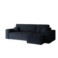 ECKSOFA, Best L-Form, Stoff Neve, Dunkelblau, Rechts - Dunkelblau, Holz (244/142cm) - Kaiser Möbel