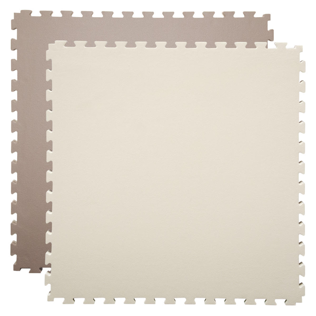 PUZZLEMATTE 90x90x4 cm, Beige - Beige, Kunststoff (90/90cm) - eyepower