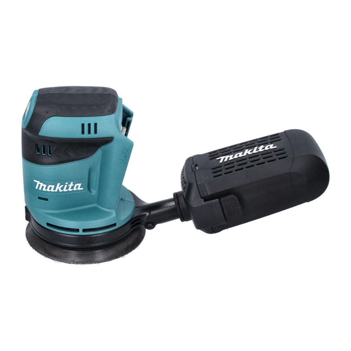 MAKITA DBO 180 RTJ Akku Exzenterschleifer 18 V 125 mm + 2x Akku 5,0 Ah + Ladegerät + Makpac - Multicolor, Kunststoff (175/295/123cm) - Makita