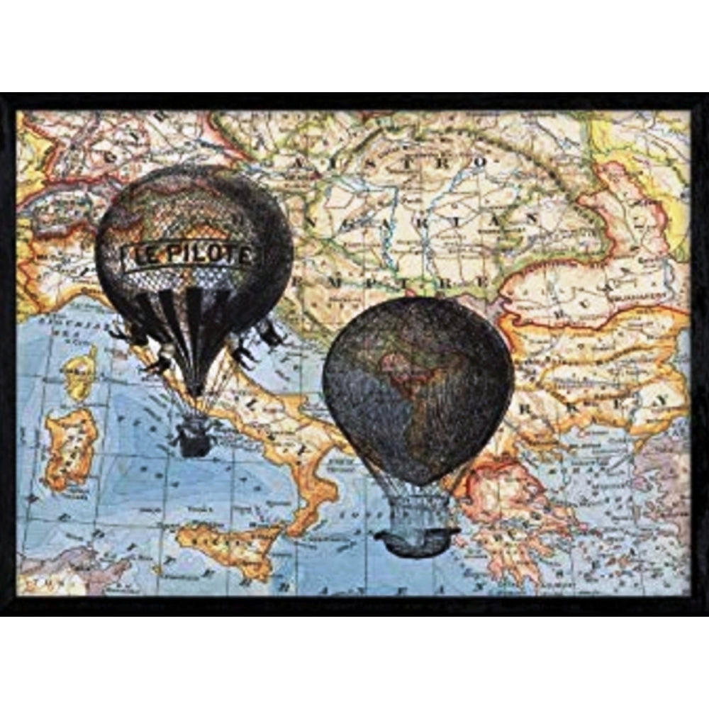 POSTER Objekte Auf Karten A4 Rahmenlos - Klar, Papier (29.7/5/21cm) - Nacnic