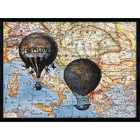 POSTER Objekte Auf Karten A4 Rahmenlos - Klar, Papier (29.7/5/21cm) - Nacnic