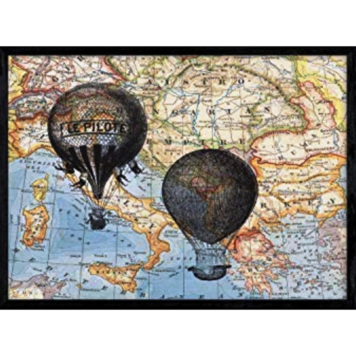 POSTER Objekte Auf Karten A4 Rahmenlos - Klar, Papier (29.7/5/21cm) - Nacnic