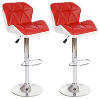 BARHOCKER Rot 2er-Set - Rot, Textil (44/106/49cm) - MCW