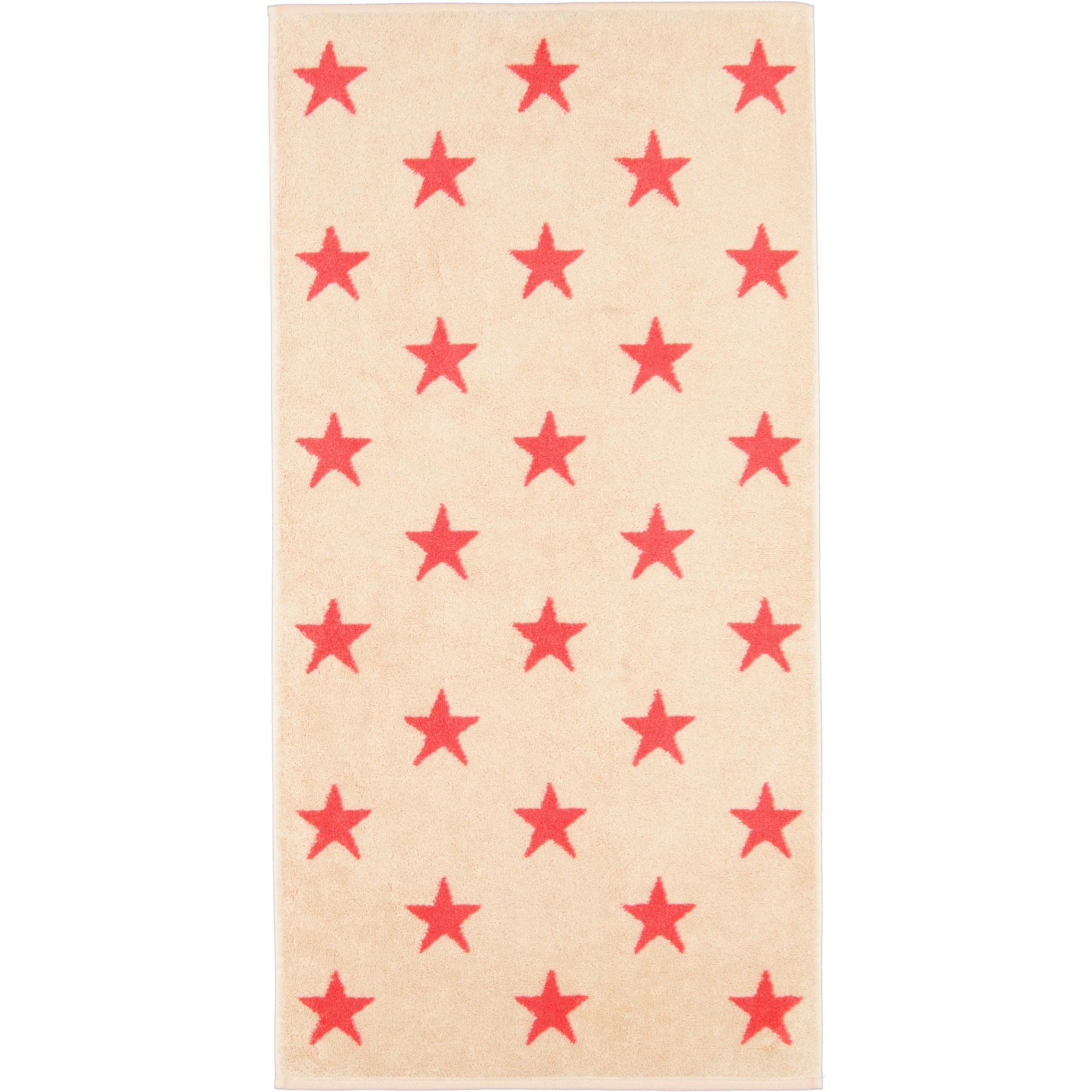 HANDTUCH NEW STARS STERNE GROSS 6260 BEIGE/PINK - 32 - Rosa, Textil (50/100cm) - Cawoe