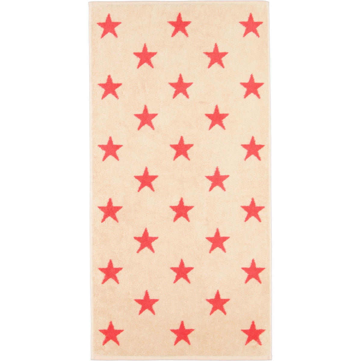 HANDTUCH NEW STARS STERNE GROSS 6260 BEIGE/PINK - 32 - Rosa, Textil (50/100cm) - Cawoe