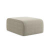 POUF Bouclé Stoff Grau - Taupe/Schwarz, Holzwerkstoff/Kunststoff (72/42/94cm) - Makamii