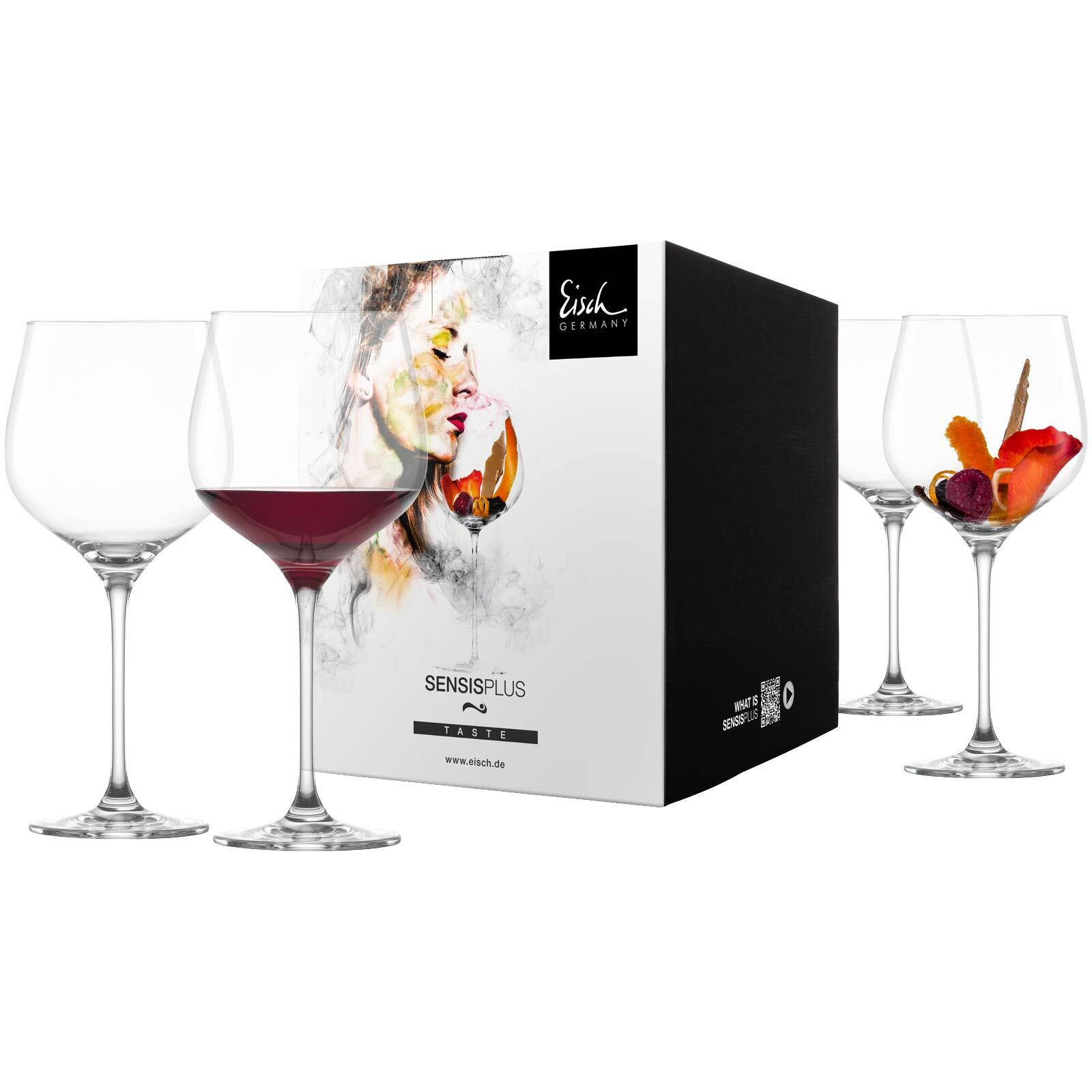 BURGUNDERGLÄSER Superior SenisPlus transparent 680 ml 4er Set - Transparent, Glas (0.68L) - Eisch