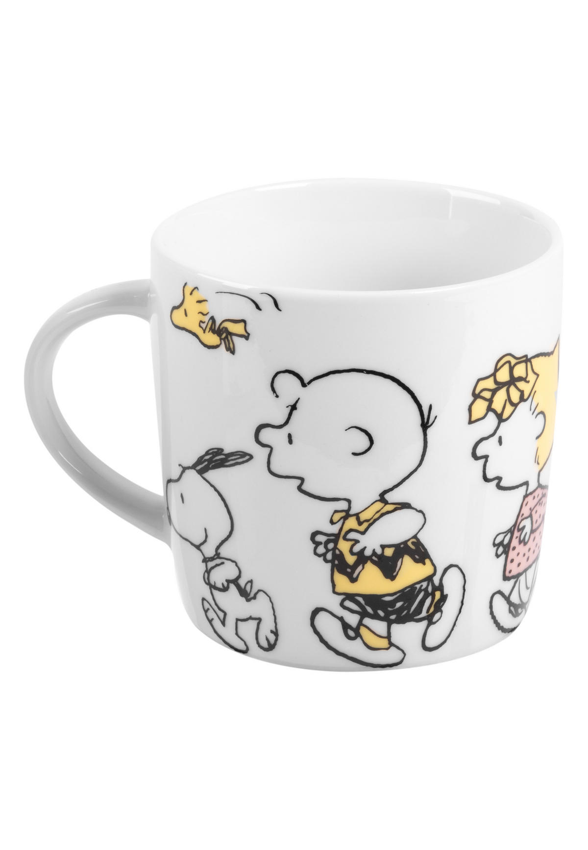 FRÜHSTÜCKSSET The Peanuts Snoopy Family Weiß 3-teilig - Multicolor, Keramik (23.8/11.2/23.3cm) - United Labels