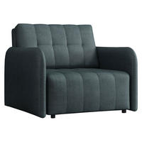 SCHLAFSOFA Viva Grand I - Blaugrau/Schwarz, Holz/Kunststoff (98/85/95cm) - MIRJAN24