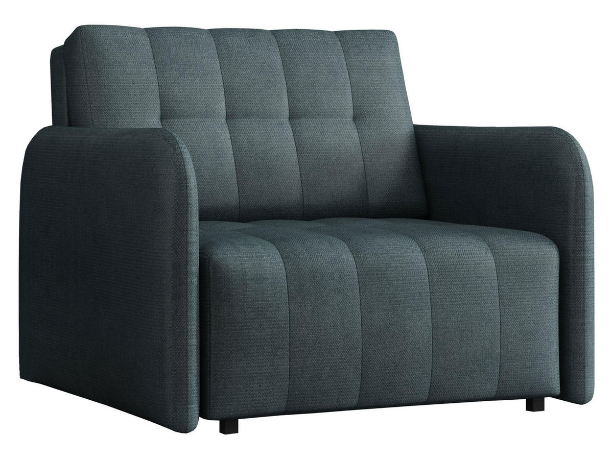 SCHLAFSOFA Viva Grand I - Blaugrau/Schwarz, Holz/Kunststoff (98/85/95cm) - MIRJAN24
