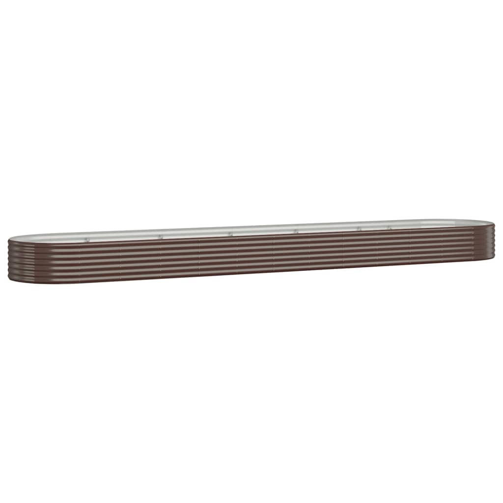 HOCHBEET Verzinkter Stahl 507x100x36 cm Braun - Braun, Metall (100/36/507cm) - furnicato