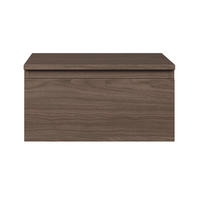 WANDNACHTTISCH Bemmi Nussbaum Wisconsin 49 cm - Dunkelbraun, Holzwerkstoff (48.4/25.4/31.8cm) - Selsey