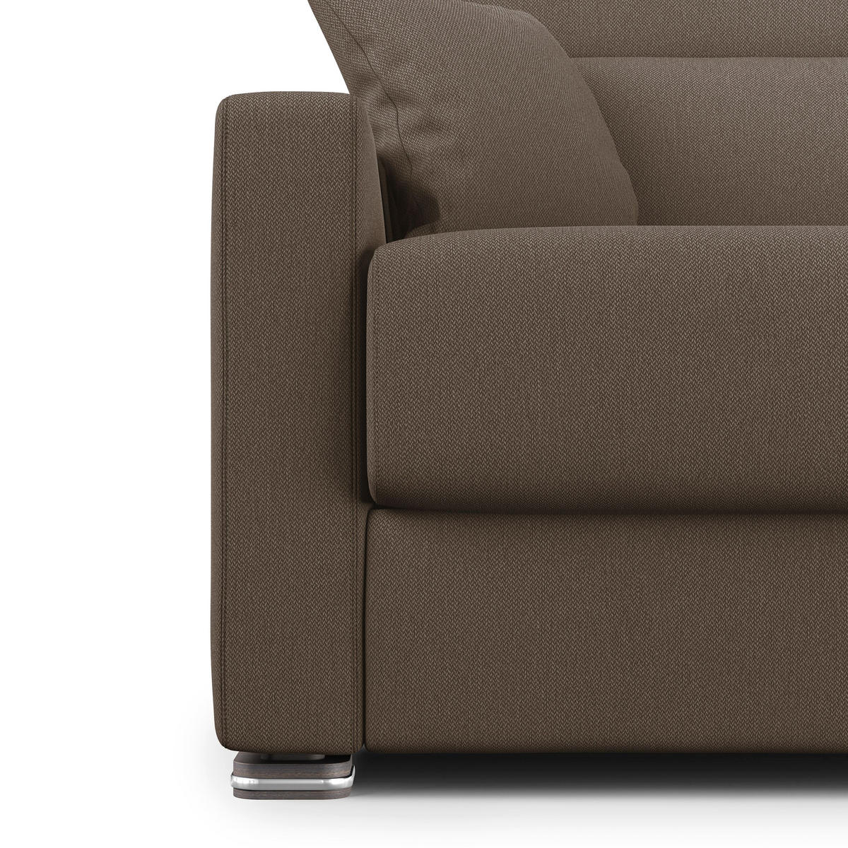 SCHLAFSOFA Amber - Braun, Textil (191/100/98cm) - Divani.store