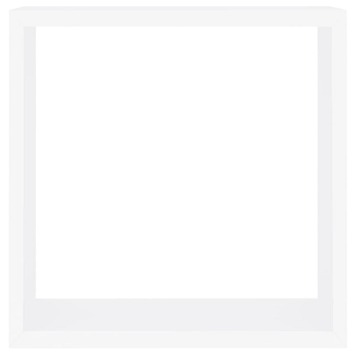 WANDREGALESET 3-tlg. 24-30/10/24-30 cm aus MDF Weiß Max. Belastbarkeit 5 KG - Weiß, Holzwerkstoff (30/30/10cm) - vidaXL