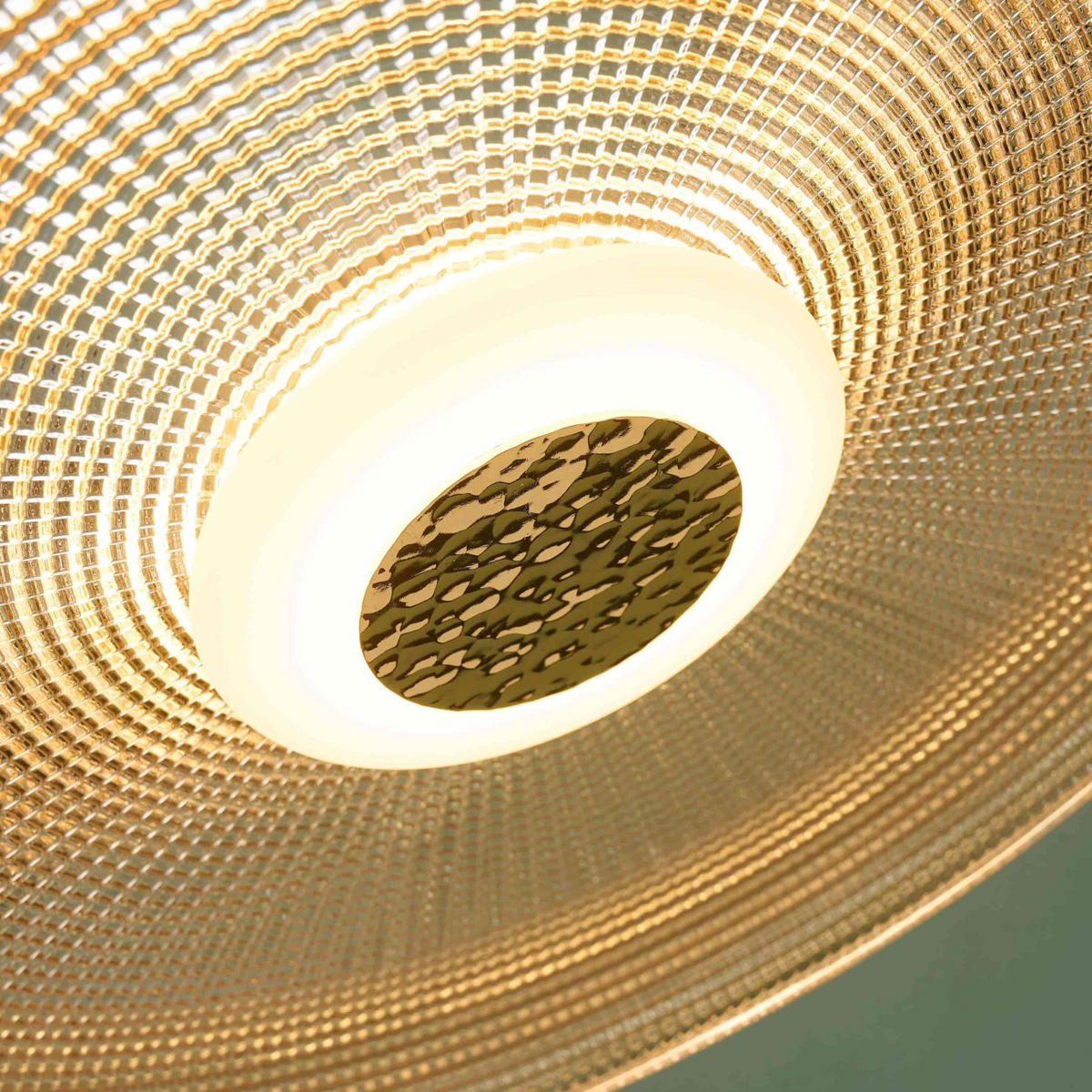 HÄNGELEUCHTE Ossara, Schwarz und Bernstein, 10cm - Bernsteinfarben, Glas (10/40/10cm) - KOSILUM