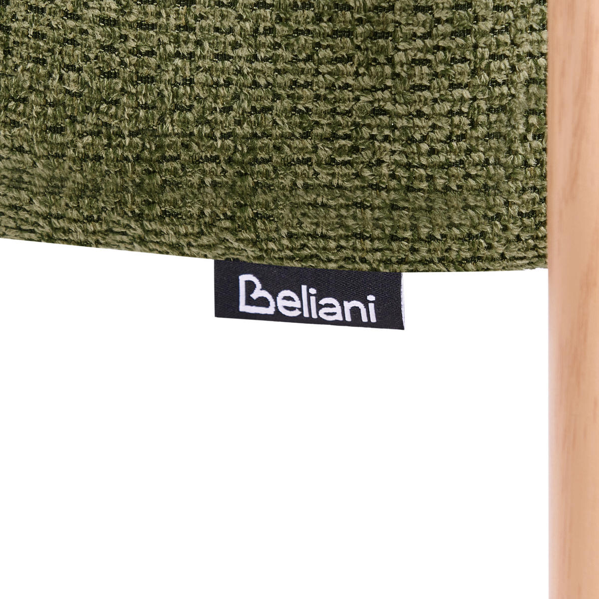 ESSZIMMERSTUHL 2er Set Stoff Grün Zane - Braun/Grün, Textil/Metall (58/84/58cm) - Beliani
