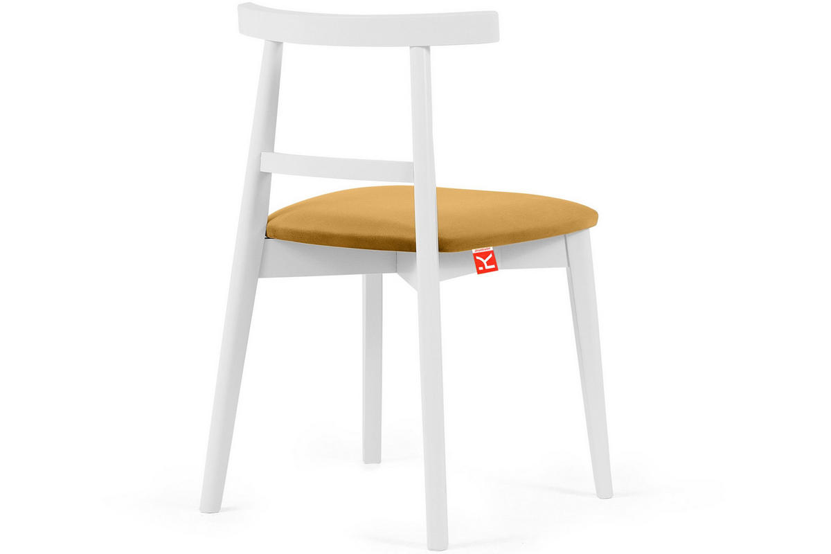 ESSTISCHSTÜHLE LILIO 2 St Vintage, Gelb / weiß - Gelb/Weiß, Holz/Textil (47/76/45cm) - KONSIMO®